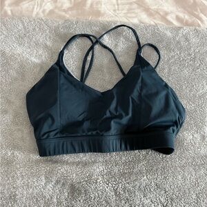 Born Primitive Women's Exhale Sports Bra - Medium - With Pads - Teal color - EUC